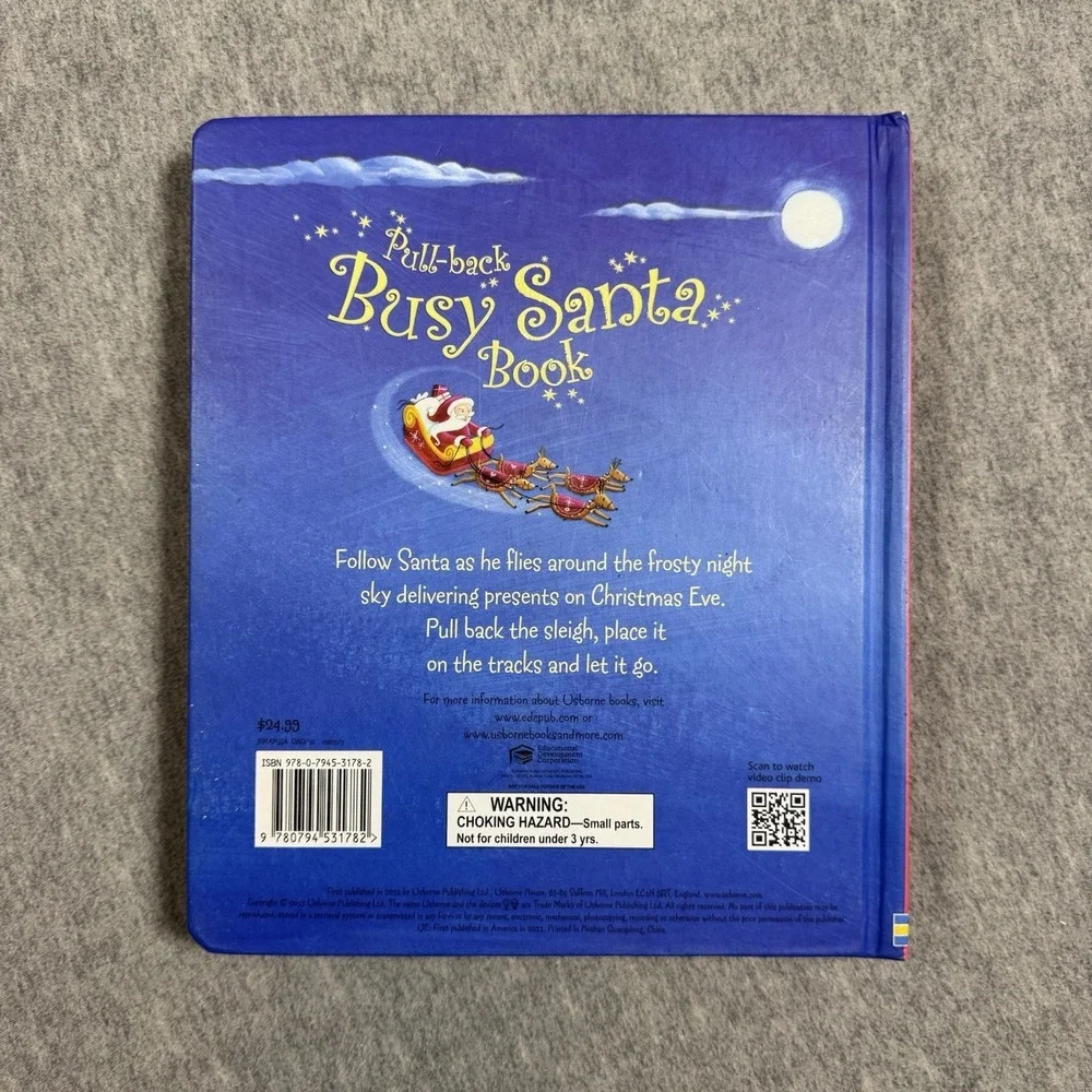 Pull-Back‎ Busy Santa Book - Board book, by Watt Fiona - READ DESCRIPTION!